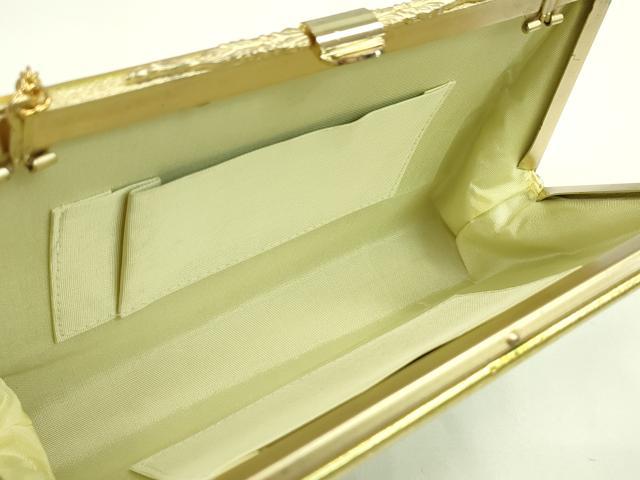 平和屋着物▼和装小物　和装バッグまとめて２点　ハンドバッグ　螺鈿　佐賀錦　草花文　金糸　逸品　CABH2301ju