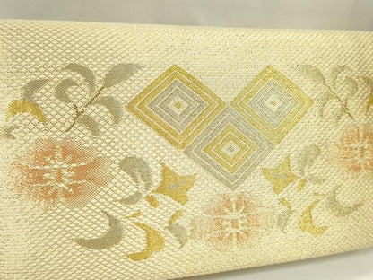 平和屋着物▼和装小物　和装バッグまとめて２点　ハンドバッグ　佐賀錦　入子菱花文　芝草花文　箔散らし　金銀糸　逸品　CABH2302ju