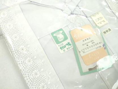 平和屋着物▼和装小物 割烹着まとめて４点 刺繍 レース 白 85cm 90cm 逸品 未使用 CABH2310ju