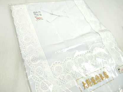 平和屋着物▼和装小物 割烹着まとめて４点 刺繍 レース 白 85cm 90cm 逸品 未使用 CABH2310ju