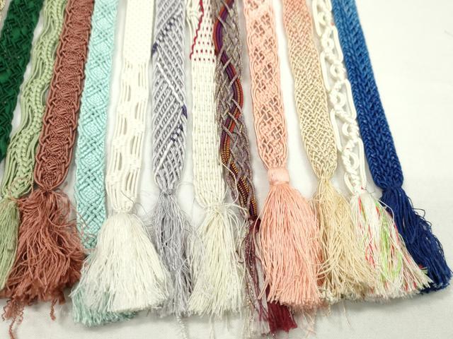 平和屋着物＊夏物　和装小物　帯締め20本セット　レース織　金銀糸　逸品　CABH2316ju