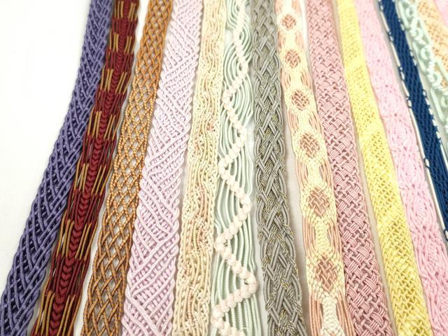 平和屋着物＊夏物　和装小物　帯締め20本セット　レース織　金銀糸　逸品　CABH2318ju