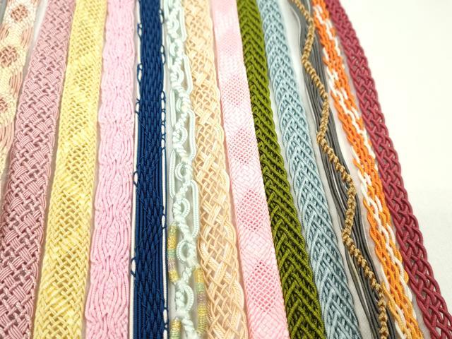 平和屋着物＊夏物　和装小物　帯締め20本セット　レース織　金銀糸　逸品　CABH2318ju