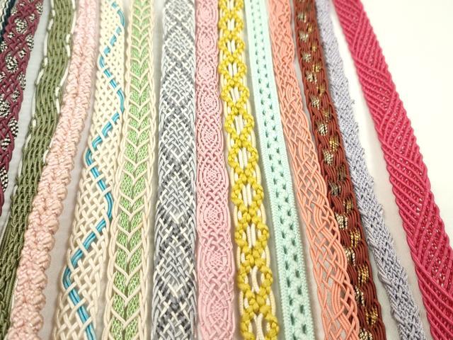 平和屋着物＊夏物　和装小物　帯締め20本セット　レース織　金銀糸　逸品　CABH2319ju