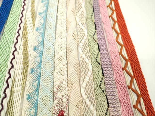 平和屋着物＊夏物　和装小物　帯締め20本セット　レース織　金糸　逸品　CABH2321ju