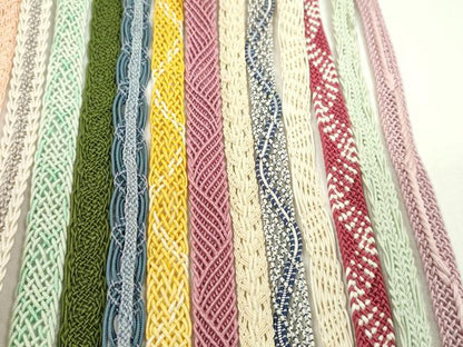 平和屋着物＊夏物　和装小物　帯締め20本セット　レース織　金糸　逸品　CABH2325ju