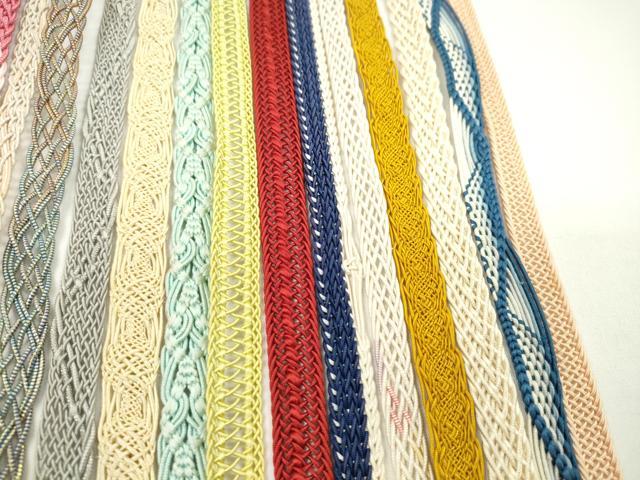 平和屋着物＊夏物　和装小物　帯締め20本セット　レース織　金銀糸　長尺あり　逸品　CABH2328ju