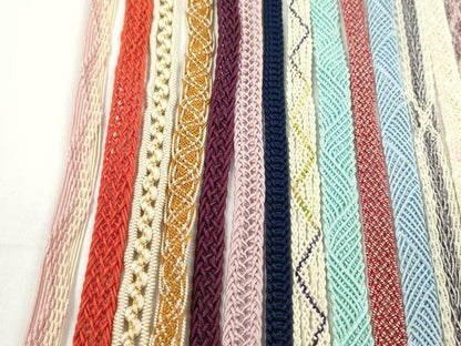 平和屋着物＊夏物　和装小物　帯締め20本セット　レース織　金糸　逸品　CABH2332ju
