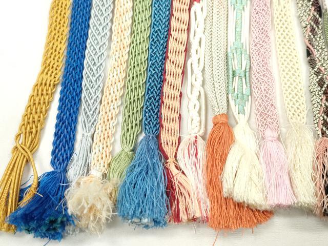 平和屋着物＊夏物　和装小物　帯締め20本セット　レース織　金糸　ラメ糸　逸品　CABH2339ju
