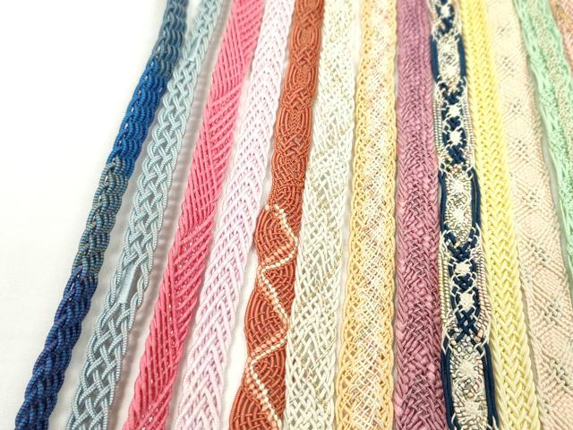 平和屋着物＊夏物　和装小物　帯締め20本セット　レース織　金糸　逸品　CABH2342ju