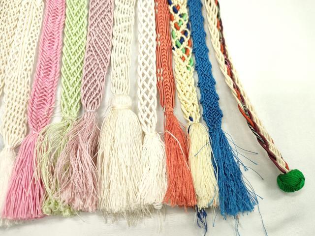 平和屋着物＊夏物　和装小物　帯締め20本セット　レース織　夏高麗　金銀糸　逸品　CABH2343ju