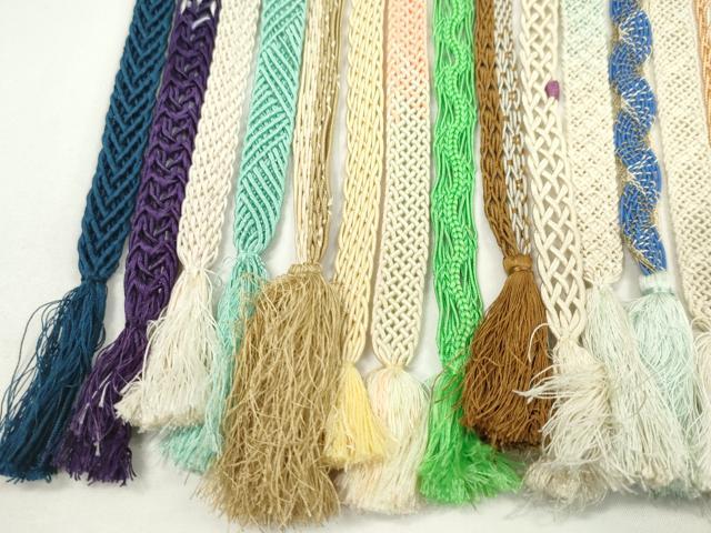 平和屋着物＊夏物　和装小物　帯締め20本セット　レース織　金糸　逸品　CABH2344ju
