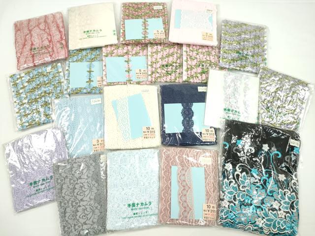 平和屋着物▼手芸用品　レース・ブレードまとめて20点　ハンドメイド　手芸素材　逸品　未使用　CABH2358ju