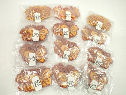平和屋着物▼手芸用品　ワッペンまとめて200片　蝶　アイロン式　縫い付け式　ハンドメイド　手芸素材　逸品　未使用　CABH2359ju