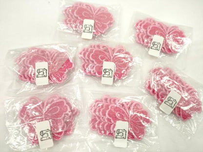 平和屋着物▼手芸用品　ワッペンまとめて200片　蝶　アイロン式　縫い付け式　ハンドメイド　手芸素材　逸品　未使用　CABH2359ju