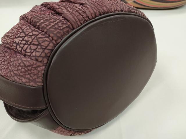 平和屋着物▼和装小物　和装バッグまとめて２点　ハンドバッグ　吉祥文　本皮　逸品　CABH2361ju