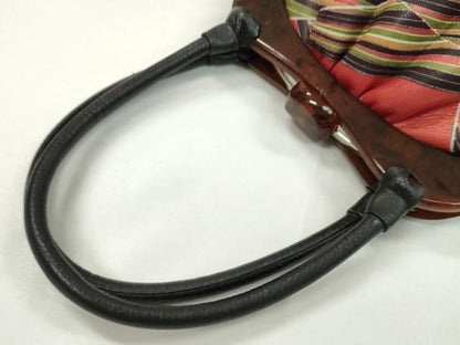 平和屋着物▼和装小物　和装バッグまとめて２点　ハンドバッグ　吉祥文　本皮　逸品　CABH2361ju