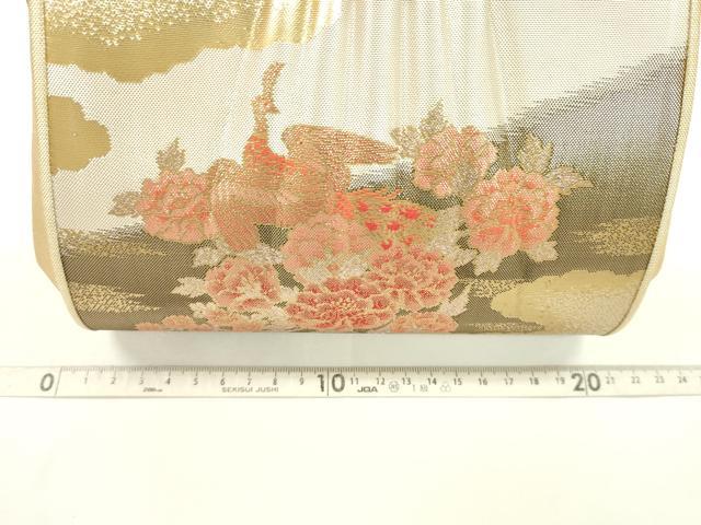 平和屋着物▼和装小物　和装バッグまとめて３点　ハンドバッグ　佐賀錦　鳳凰花文　毘沙門亀甲文　礼装　金銀糸　逸品　CABH2365ju