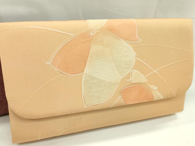 平和屋着物▼和装小物　和装バッグまとめて３点　ハンドバッグ　結城紬　花文　礼装　銀糸　逸品　CABH2367ju