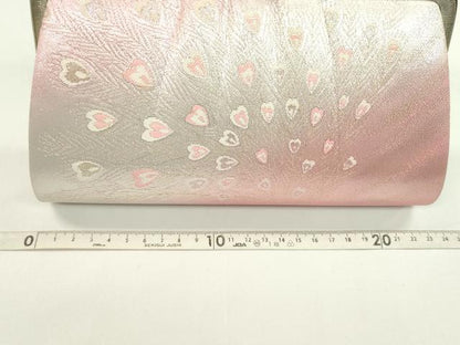 平和屋着物▼和装小物　和装バッグまとめて３点　ハンドバッグ　孔雀羽文　礼装　金銀糸　逸品　CABH2370ju