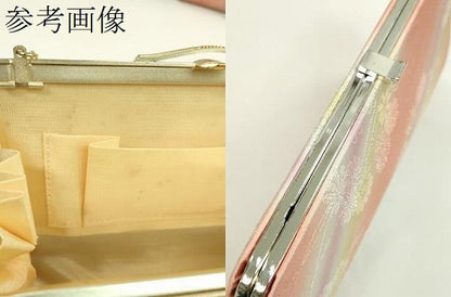 平和屋着物▼和装小物　和装バッグまとめて２点　ハンドバッグ　佐賀錦　雲重ね芝草菱文　斜線花文　暈し染め　金糸　逸品　CABH2375ju