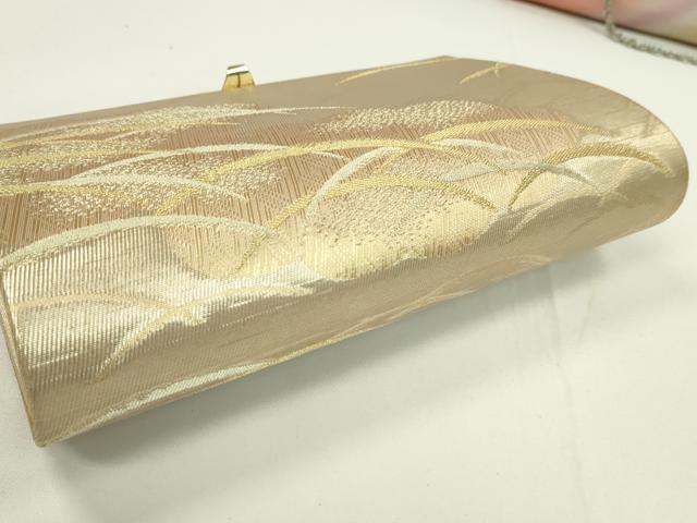 平和屋着物▼和装小物　和装バッグまとめて２点　ハンドバッグ　佐賀錦　雲重ね芝草菱文　斜線花文　暈し染め　金糸　逸品　CABH2375ju