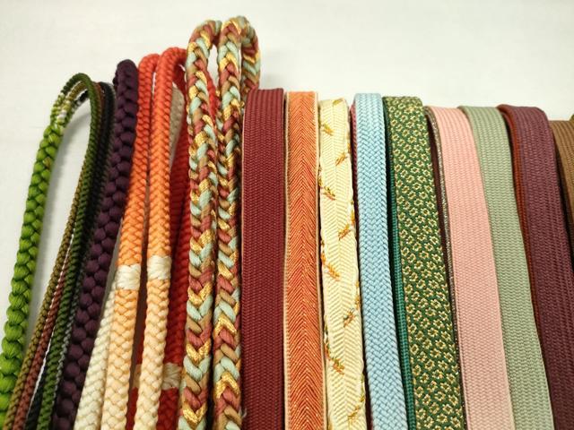 平和屋着物●和装小物　帯締め20本セット　高麗組　貝の口組　丸組　金銀糸　長尺あり　未使用あり　逸品　CABH2390ju