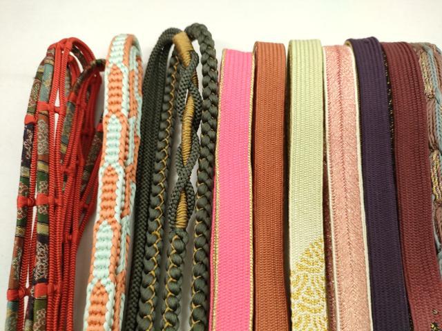 平和屋着物●和装小物　帯締め20本セット　高麗組　冠組　笹浪組　大和組　龍村柄　奈良組　金銀糸　未使用あり　逸品　CABH2397ju