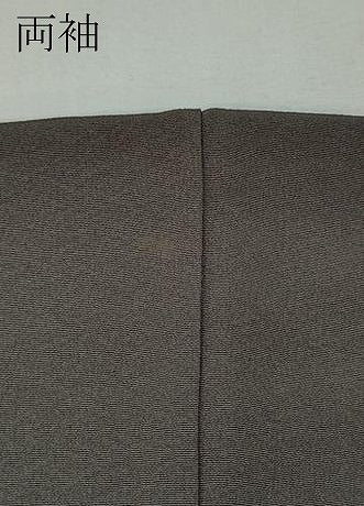 平和屋着物●上質な色無地　茶鼠色　正絹　逸品　CABH2401ut