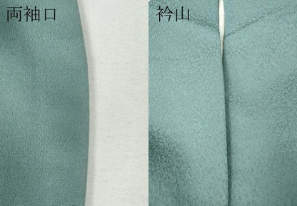 平和屋着物●上質な色無地　霞地紋　瓶覗色　正絹　逸品　CABH2402ut