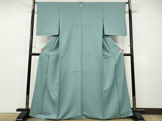 平和屋着物●上質な色無地　霞地紋　瓶覗色　正絹　逸品　CABH2402ut