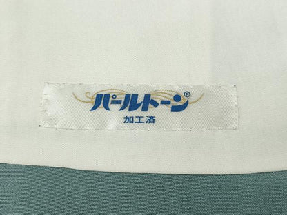 平和屋着物●上質な色無地　霞地紋　瓶覗色　正絹　逸品　CABH2402ut