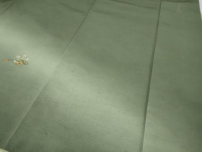 平和屋着物●創業140年　小糸染芸の四代目　小糸敏夫　訪問着　紬地　総刺繍　打ち出の小槌　吉祥花文　暈し染め　金糸　逸品　CABH2403ut