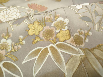平和屋着物●創業460年・千總　色留袖　刺繍　雲取り松竹梅文　金彩　伊勢丹扱い　正絹　逸品　CABH2404ut