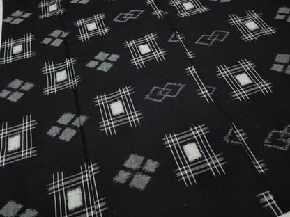 平和屋着物●久留米絣　単衣　吉祥文　綿　逸品　CABH2409ut