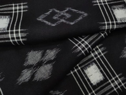 平和屋着物●久留米絣　単衣　吉祥文　綿　逸品　CABH2409ut