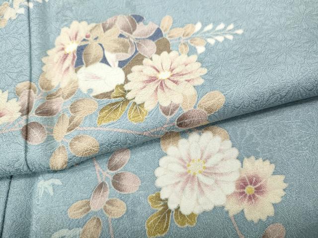 平和屋着物●訪問着　作家物　兎雪輪花文　やまと誂製　正絹　逸品　CABH2410ut