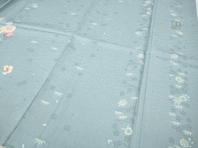 平和屋着物●訪問着　作家物　兎雪輪花文　やまと誂製　正絹　逸品　CABH2410ut