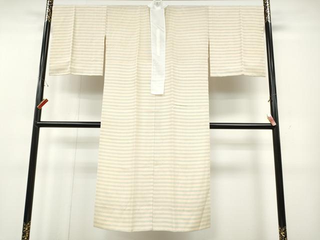 平和屋着物●長襦袢　無双仕立て　鹿の子横段文　正絹　逸品　CABH2411ut
