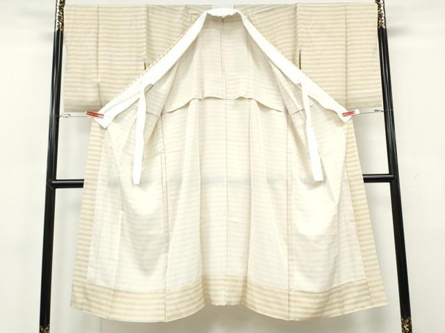 平和屋着物●長襦袢　無双仕立て　鹿の子横段文　正絹　逸品　CABH2411ut