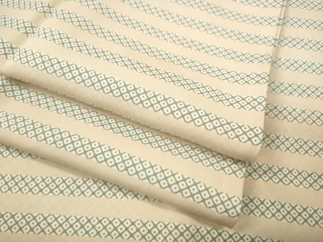 平和屋着物●長襦袢　無双仕立て　鹿の子横段文　正絹　逸品　CABH2411ut