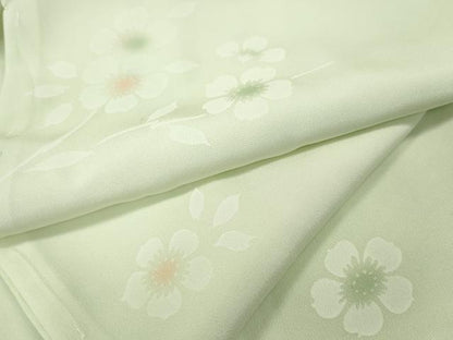 平和屋着物●長襦袢　無双仕立て　枝花文　暈し染め　正絹　逸品　CABH2415ut