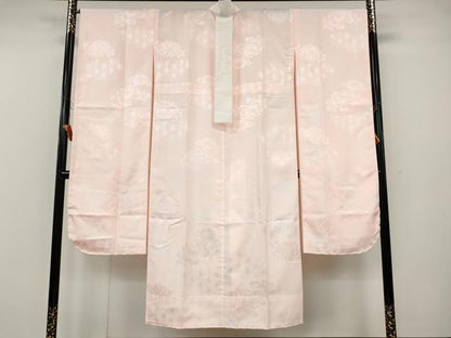 平和屋着物●振袖用長襦袢　無双仕立て　麻の葉花地紋　洗える着物　CABH2417ut