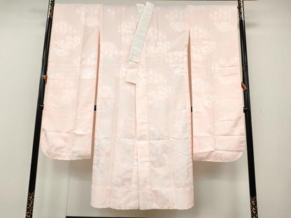 平和屋着物●振袖用長襦袢　無双仕立て　麻の葉花地紋　洗える着物　CABH2417ut