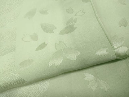 平和屋着物●長襦袢　袷　霞舞花文　暈し染め　正絹　逸品　CABH2419ut
