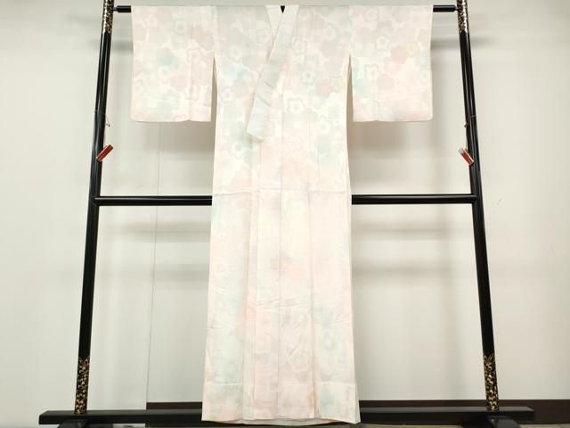 平和屋着物●長襦袢　無双仕立て　舞梅文　暈し染め　正絹　逸品　CABH2420ut