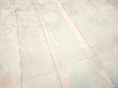 平和屋着物●長襦袢　無双仕立て　舞梅文　暈し染め　正絹　逸品　CABH2420ut