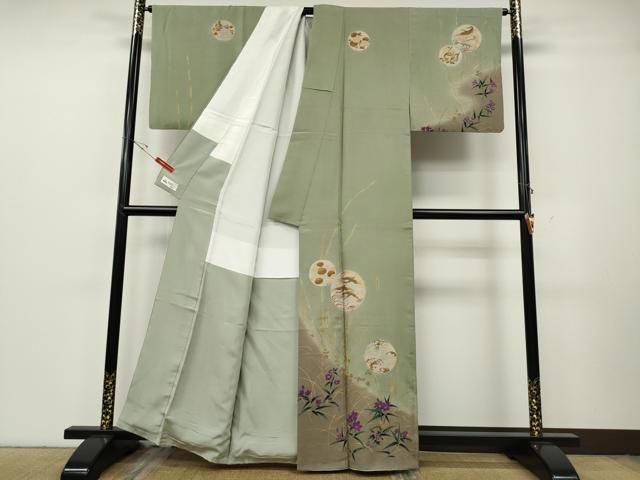 平和屋着物●皇室デザイナー　中村乃武夫　訪問着　飛鳥草花文　暈し染め　金彩　やまと誂製　正絹　逸品　CABH2434ut