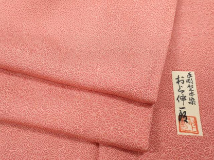 平和屋着物●江戸小紋　手彫型本染　村上伸一郎　雲取り寄せ小紋柄　正絹　逸品　CABH2442ut