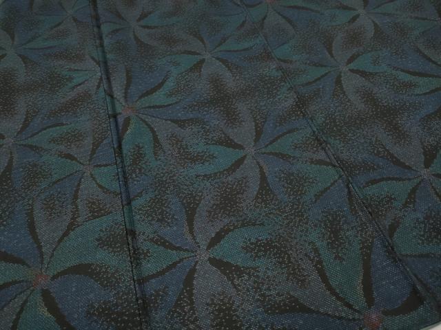 平和屋着物●本場大島紬　9マルキ　舞花文　正絹　逸品　CABH2453ut